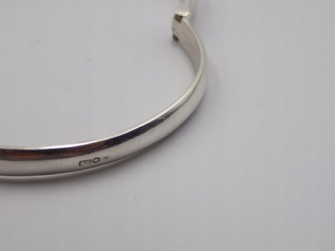 Stara srebrna damska bransoletka KOŁO BANGLA ŻYWICA srebro 925 VINTAGE