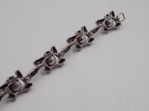 Stara srebrna damska bransoletka KORALOWIEC - srebro 925 VINTAGE biżuteria