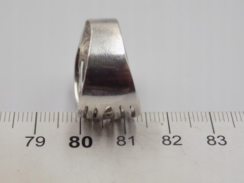 Stary srebrny damski pierścionek obrączka ażurowa r. 22 srebro 925 VINTAGE