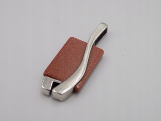 Stary srebrny damski wisiorek/zawieszka PIASEK PUSTYNI biżuteria VINTAGE