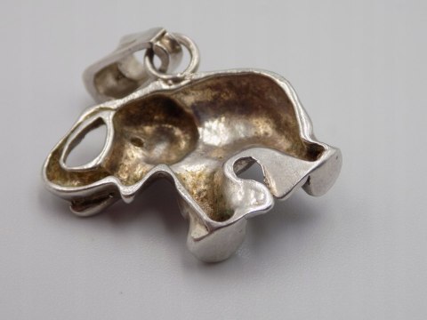 Stary, srebrny, damski wisiorek/zawieszka SŁOŃ srebro 925 VINTAGE biżuteria