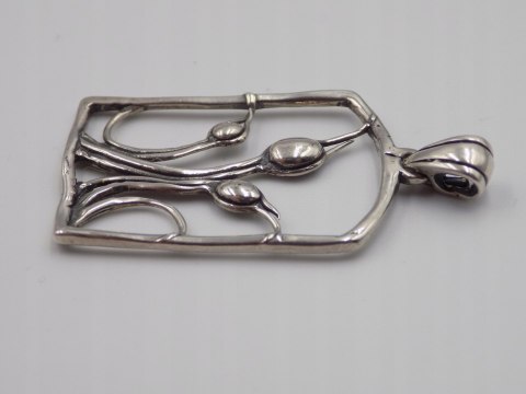 Stary srebrny damski wisiorek/zawieszka ażurowa srebro biżuteria VINTAGE