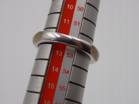 Stary srebrny pierścionek AKRYL cyrkonie roz.12 srebro biżuteria VINTAGE