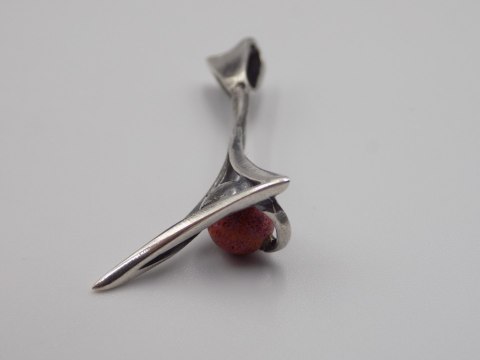 Stary, srebrny, wisiorek/zawieszka KORALOWIEC srebro 925 VINTAGE biżuteria