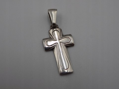 Stary srebrny wisiorek/zawieszka KRZYŻYK ITALY srebro 925 VINTAGE biżuteria