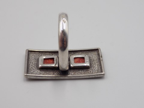 Piękny,stary, srebrny, damski pierścionek KORALOWIEC roz. 10 srebro VINTAGE