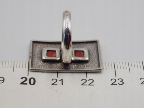 Piękny,stary, srebrny, damski pierścionek KORALOWIEC roz. 10 srebro VINTAGE