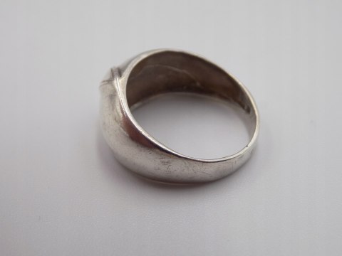 Stary damski srebrny pierścionek CYRKONIA roz. 12 srebro VINTAGE biżuteria