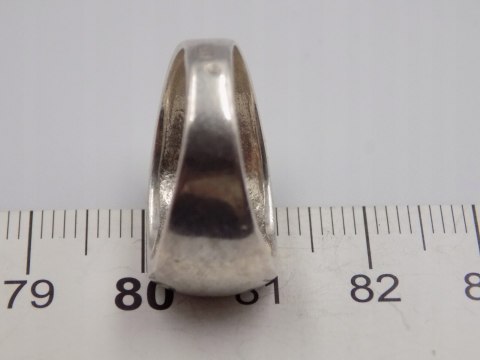 Stary damski srebrny pierścionek Ślimak roz. 12 srebro VINTAGE biżuteria