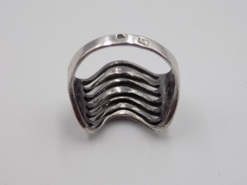 Stary, piękny, ażurowy srebrny pierścionek roz. 18 srebro VINTAGE biżuteria