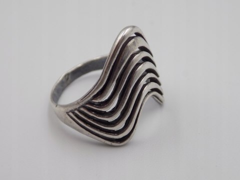 Stary, piękny, ażurowy srebrny pierścionek roz. 18 srebro VINTAGE biżuteria