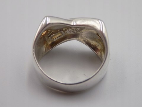 Stary, piękny, damski, srebrny pierścionek roz. 12 srebro VINTAGE biżuteria