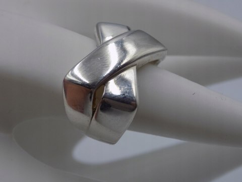 Stary, piękny, damski, srebrny pierścionek roz. 12 srebro VINTAGE biżuteria