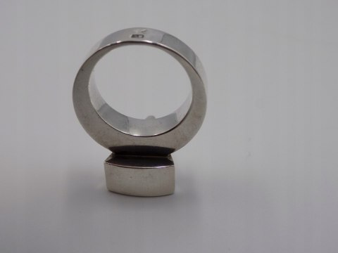 Stary, piękny, masywny srebrny pierścionek roz. 17 srebro VINTAGE biżuteria