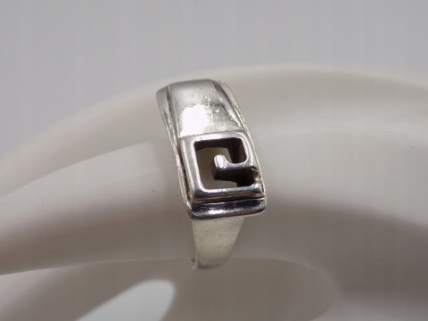 Stary, piękny, srebrny, damski pierścionek roz. 13 srebro VINTAGE biżuteria