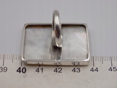 Stary, piękny,srebrny,pierścionek MASA PERŁOWA regulowany VINTAGE biżuteria