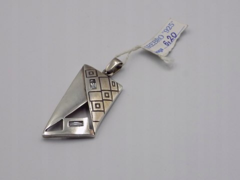 Stary, srebrny, damski wisiorek / zawieszka - srebro 925 VINTAGE biżuteria