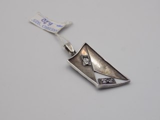 Stary, srebrny, damski wisiorek / zawieszka - srebro 925 VINTAGE biżuteria