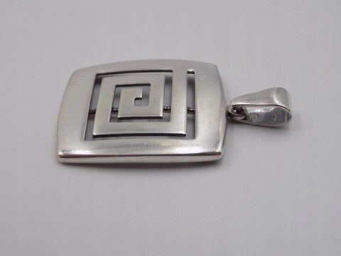 Stary, srebrny, damski wisiorek/zawieszka srebro 925 VINTAGE biżuteria