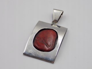 Stary, srebrny, wisiorek/zawieszka KORALOWIEC srebro 925 VINTAGE biżuteria