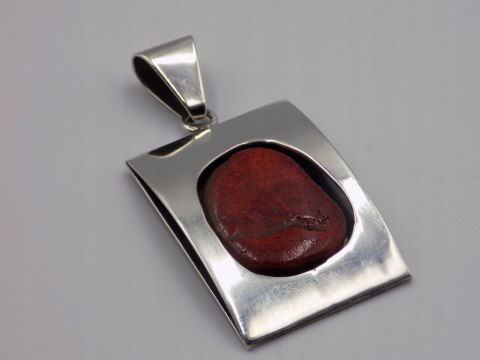 Stary, srebrny, wisiorek/zawieszka KORALOWIEC srebro 925 VINTAGE biżuteria