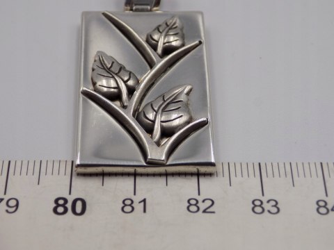 Stary, srebrny, wisiorek/zawieszka LISTKI - srebro 925 VINTAGE biżuteria