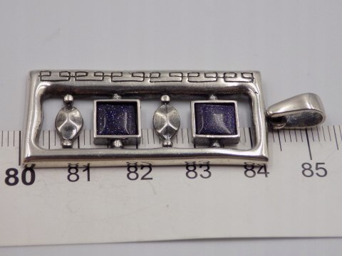 Stary, srebrny, wisiorek/zawieszka NOC KAIRU - srebro 925 VINTAGE biżuteria