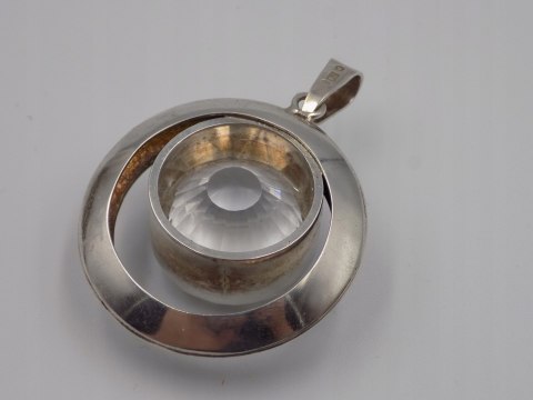 Bajeczny, duży, damski, srebrny wisiorek / zawieszka CYRKONIA - srebro 925