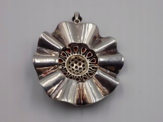 Bajeczny, duży, damski, srebrny wisiorek / zawieszka CYRKONIE - srebro 925