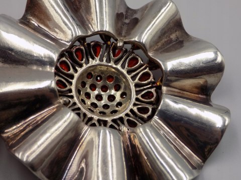 Bajeczny, duży, damski, srebrny wisiorek / zawieszka CYRKONIE - srebro 925