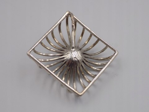 Damski, srebrny wisiorek / zawieszka niebieskie oczko, srebro 925 biżuteria