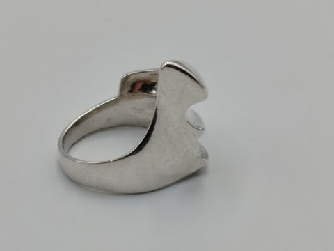 Piękny autorski stary damski srebrny pierścionek r.17 VINTAGE biżuteria