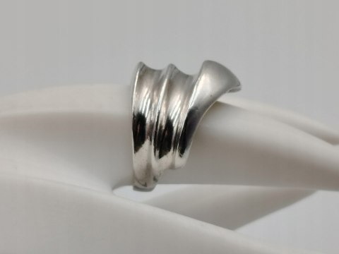 Piękny autorski stary damski srebrny pierścionek r.17 VINTAGE biżuteria