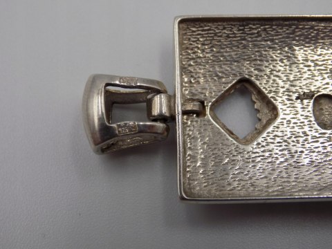 Piękny, damski, srebrny wisiorek / zawieszka KWIATY - srebro 925-biżuteria