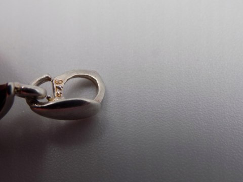 Piękny, damski, srebrny wisiorek / zawieszka TURKUS srebro - biżuteria