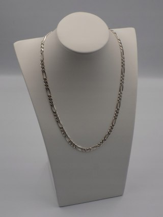 Piękny, srebrny, męski łańcuszek wzór FIGARO srebro 925 - 50 cm; 22,60 g.