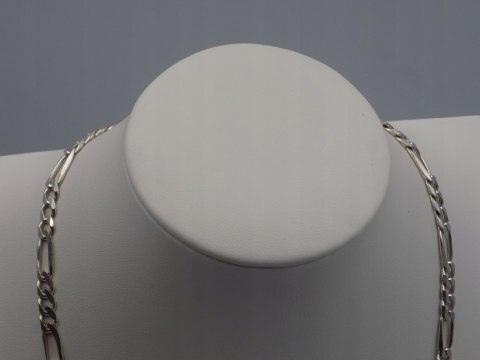 Piękny, srebrny, męski łańcuszek wzór FIGARO srebro 925 - 50 cm; 22,60 g.