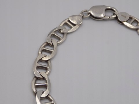 Srebrna , męska bransoletka - wzór GUCCI - srebro 925 - 22,2 cm, 19,47 g.