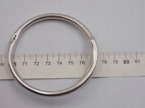 Stara, piękna, damska srebrna bransoletka KOŁO BANGLA srebro 925 biżuteria
