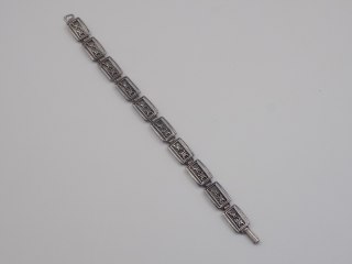 Stara, piękna, damska, srebrna bransoletka ZWIERZĄTKA - srebro 925 Vintage