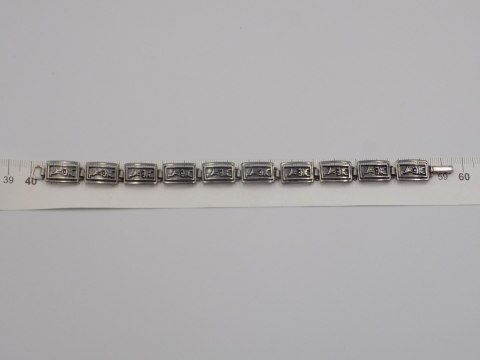 Stara, piękna, damska, srebrna bransoletka ZWIERZĄTKA - srebro 925 Vintage