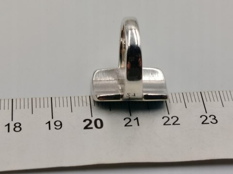 Piękny srebrny damski pierścionek TURKUS r.15/16 VINTAGE biżuteria RETRO